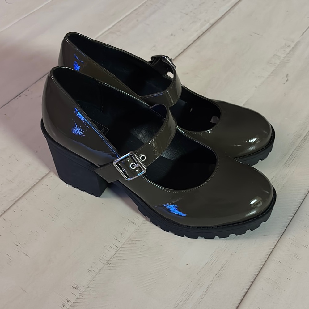 Dirty Laundry Black Chunky Heeled Mary Janes